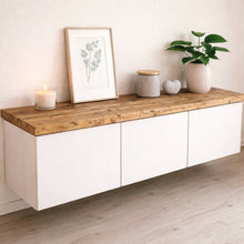 Lade das Bild in den Galerie-Viewer, Deckplatte aus Altholz für diverse IKEA Produkte