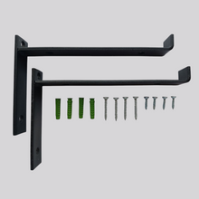 Lade das Bild in den Galerie-Viewer, Wandregal Altholz mit Regalhalterung