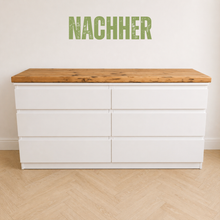Lade das Bild in den Galerie-Viewer, Deckplatte aus Altholz für diverse IKEA Produkte
