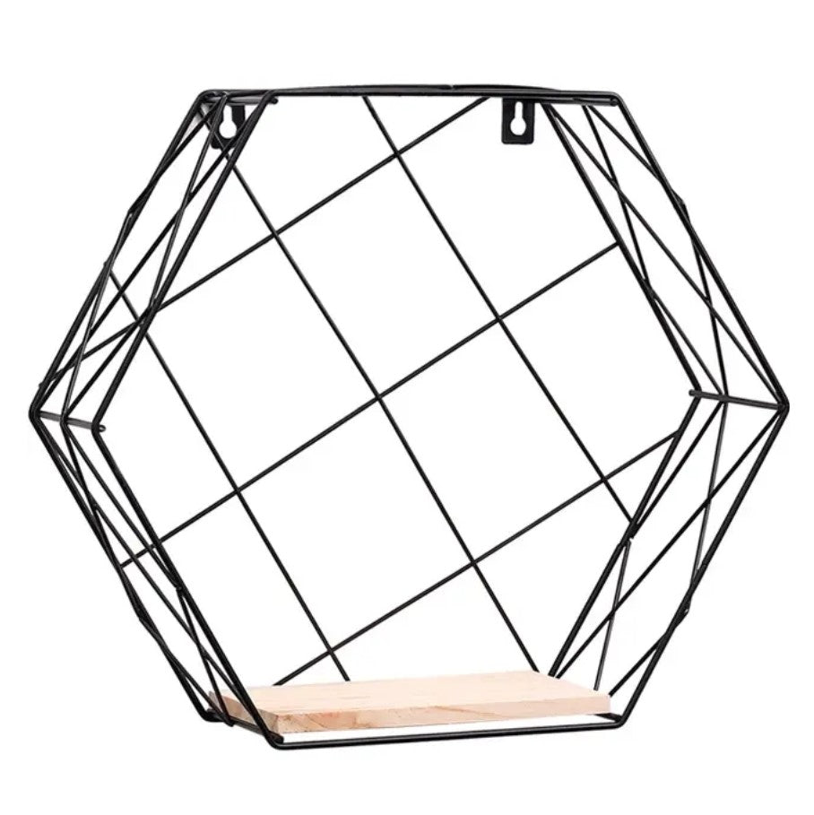 Wandregal Hexagon